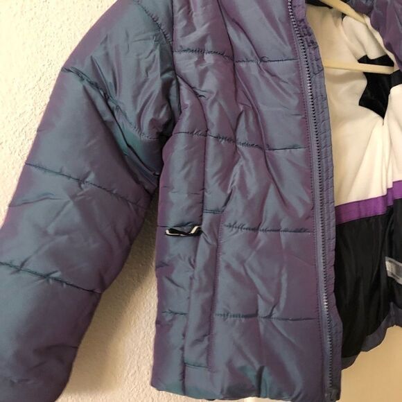 All in motion gray packable hood chunky puffer jacket winter coat nylon 7/8 - Picture 4 of 13